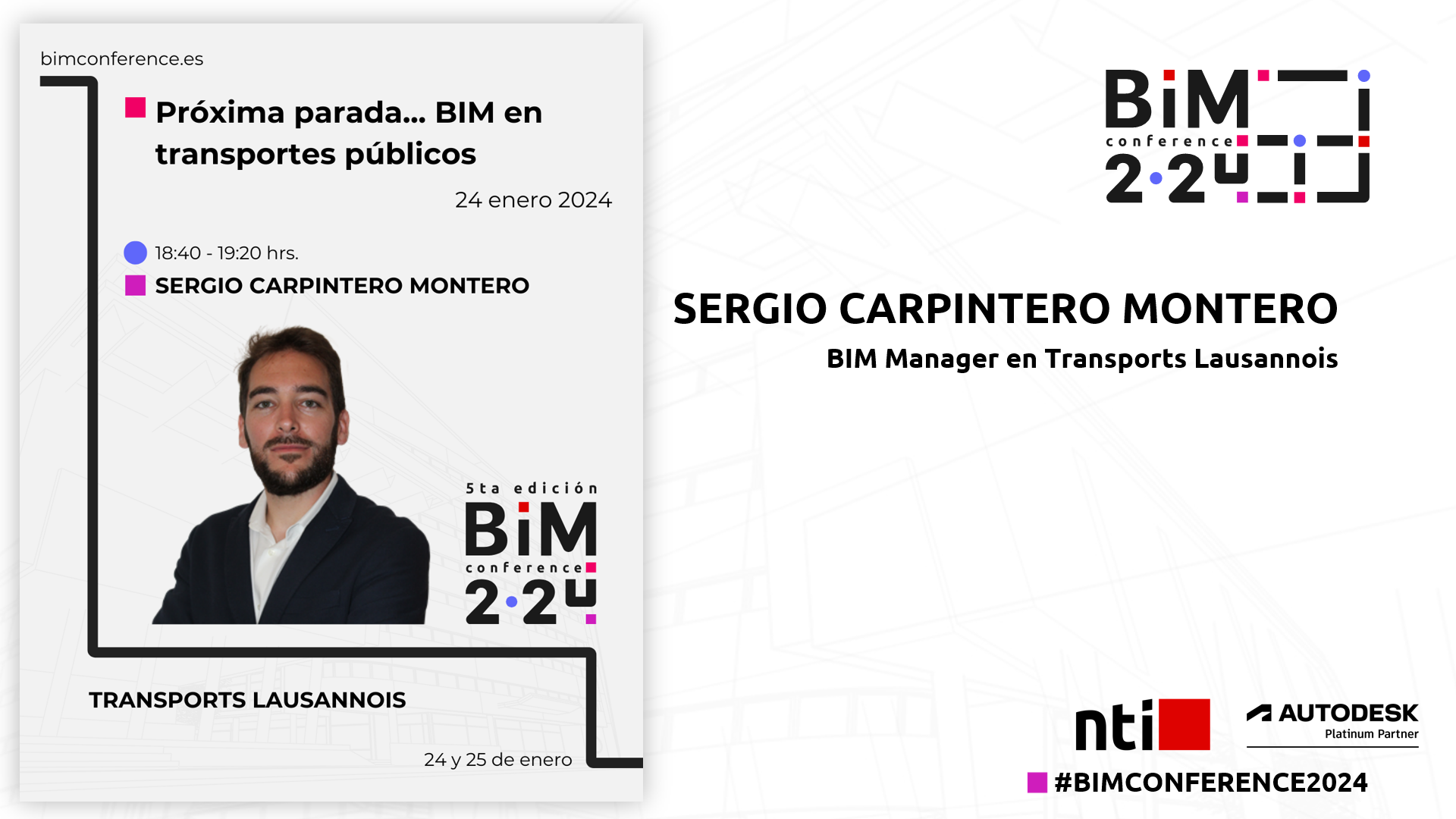 Próxima parada… BIM en transportes públicos | Sergio Carpintero Montero | Transports Lausannois Próxima parada… BIM en transportes públicos | Sergio Carpintero Montero | Transports Lausannois